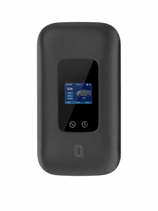 Wallbox 7kW EV lader – Zwart – 1-fase 32A – Type 2 – App bediening