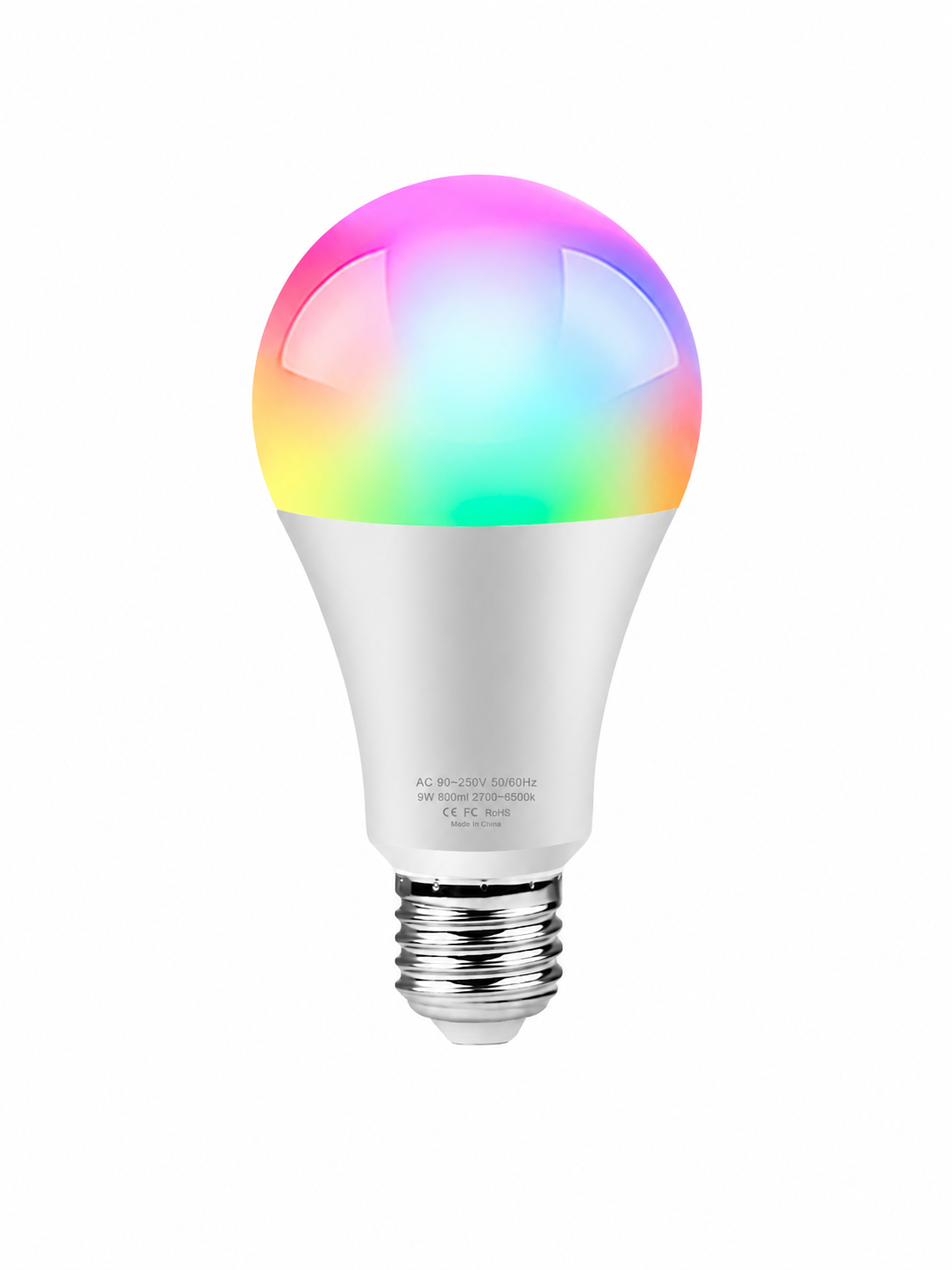 E27 Smart LED Lamp RGB + CCT (WiFi) – Dimbaar – Tuya Smart Life – Alexa & Google