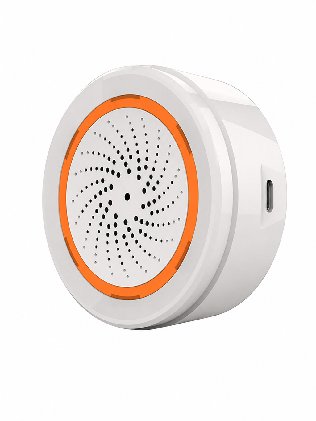 Zigbee/WiFi Slimme Sirene met Licht - Geluidsalarm - LED Waarschuwing - Temp & Luchtvochtigheid - USB - Tuya