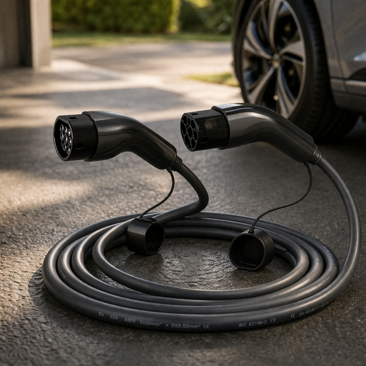 EV laadkabel 3.7kW Type 2 5 meter 16A 1 fase