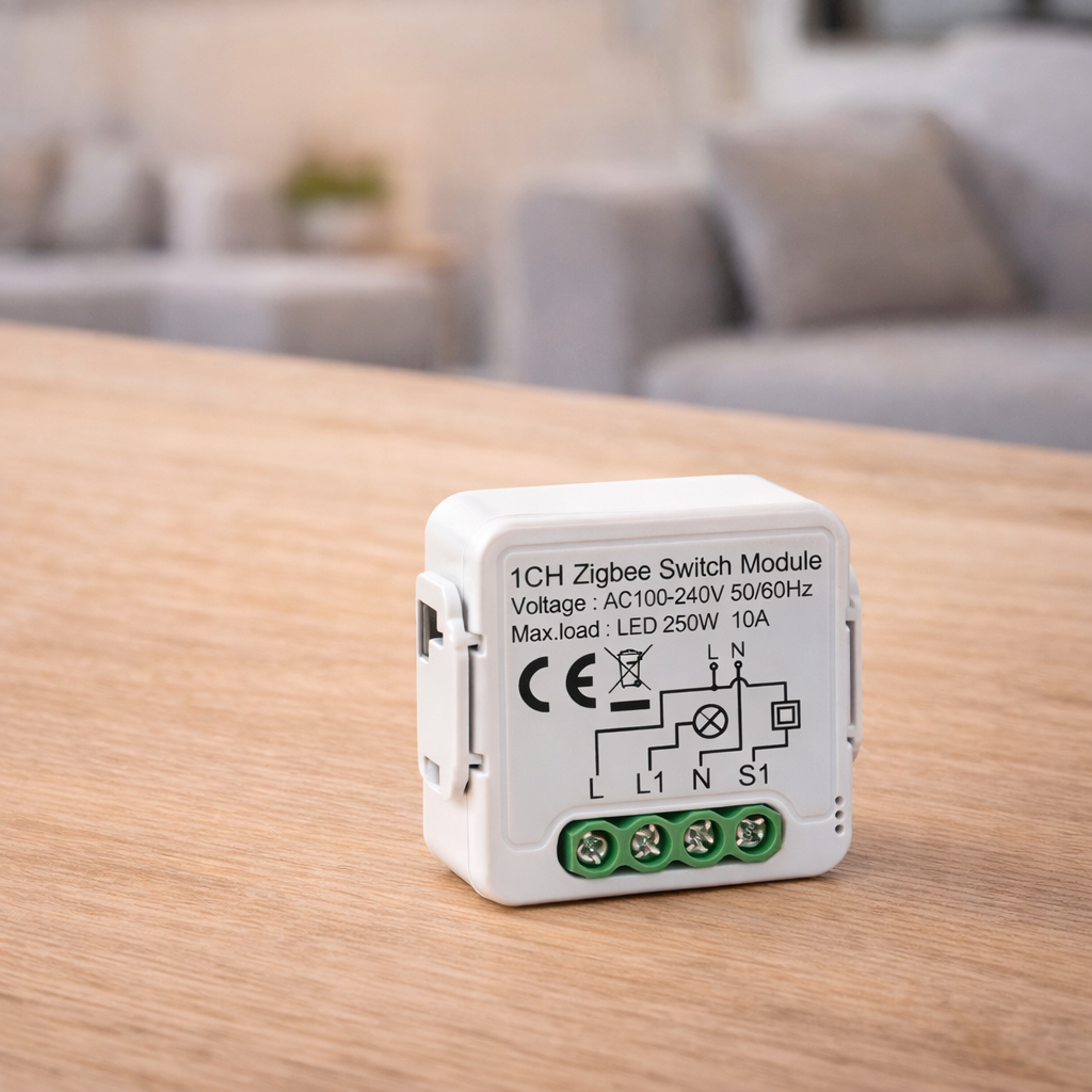 Zigbee Smart Switch Module 1CH – Mini Inbouw Schakelaar – Tuya Smart Life – 10A