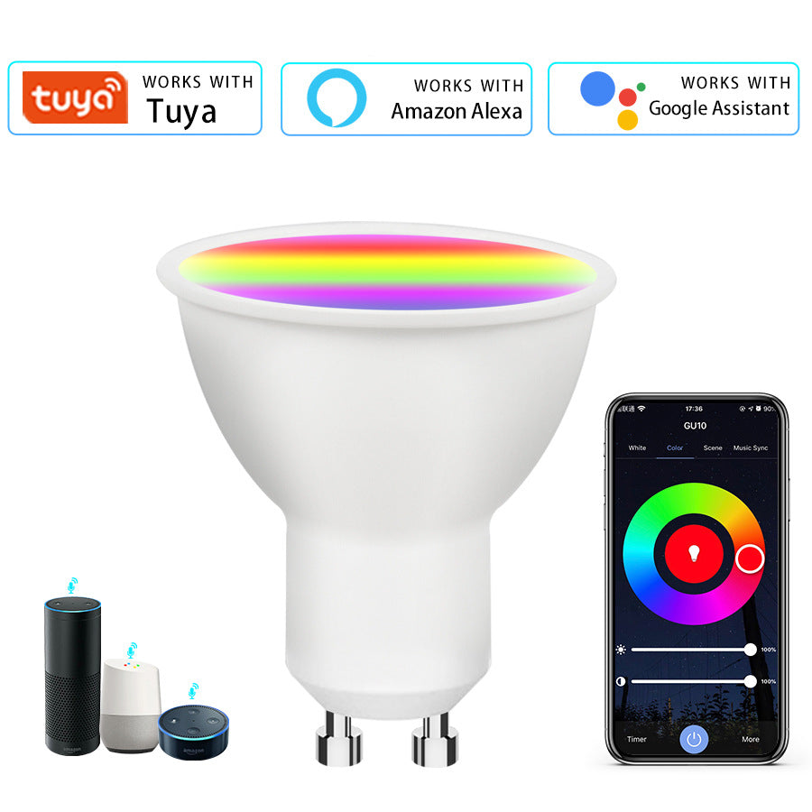 💡 Foco LED inteligente GU10 RGB – WiFi | Tuya / Smart Life | Google y Alexa