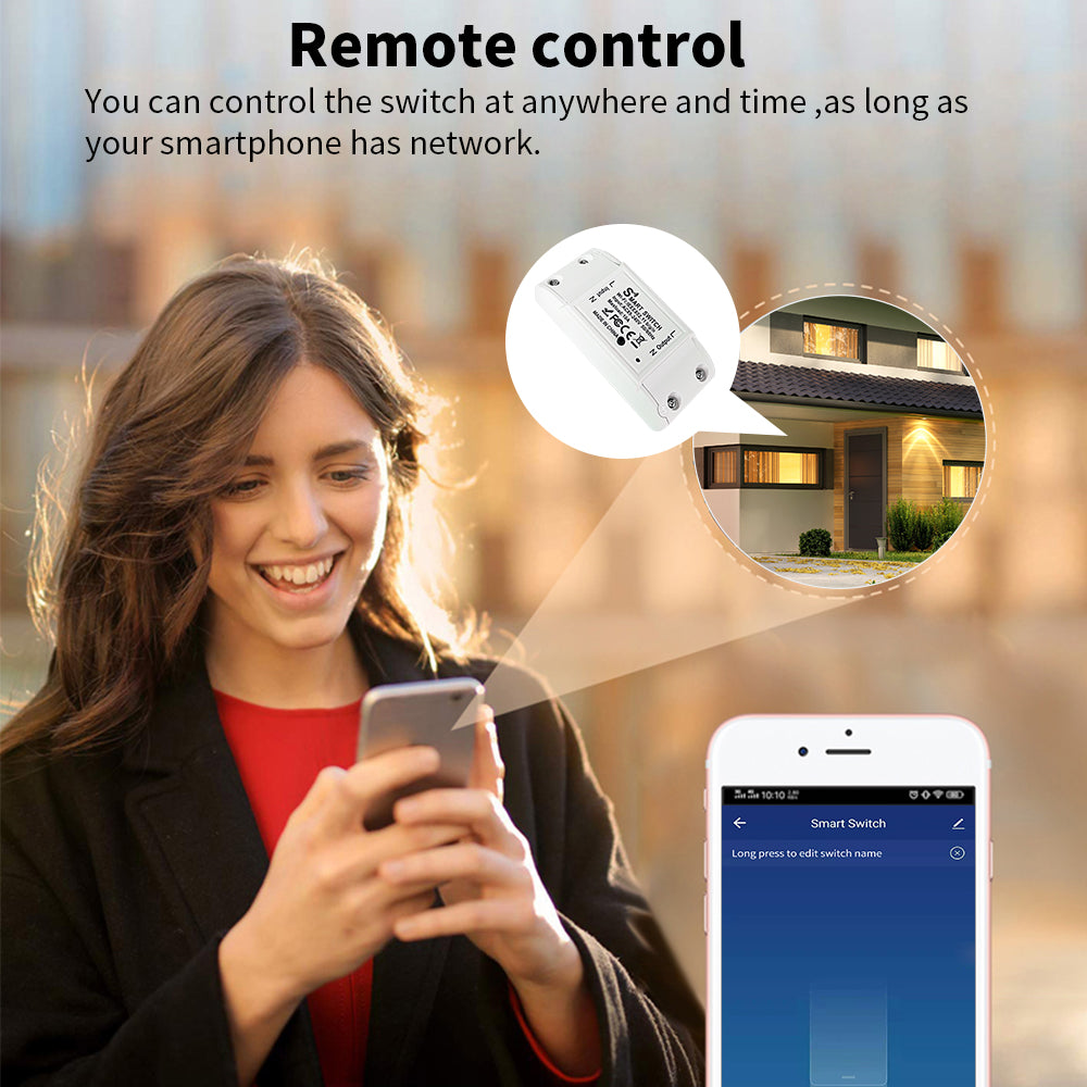 WiFi Smart Switch Module – Inbouw Schakelaar – Tuya Smart Life – Alexa & Google – 10A