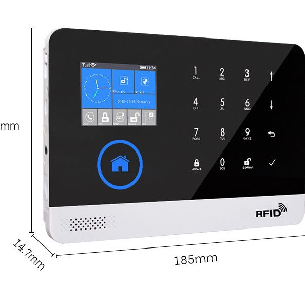 Slim WiFi & 4G Alarmsysteem met Touchscreen en RFID – Tuya Smart / Smart Life – Inclusief Sensoren & Afstandsbedieningen