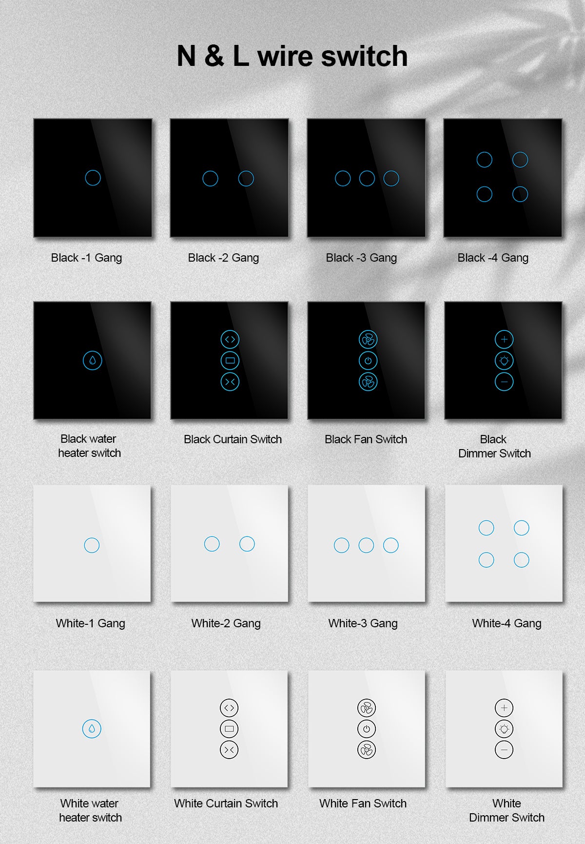 Smart Wall Switch 1-Gang – WiFi / Zigbee Lichtschakelaar | Tuya Smart Life