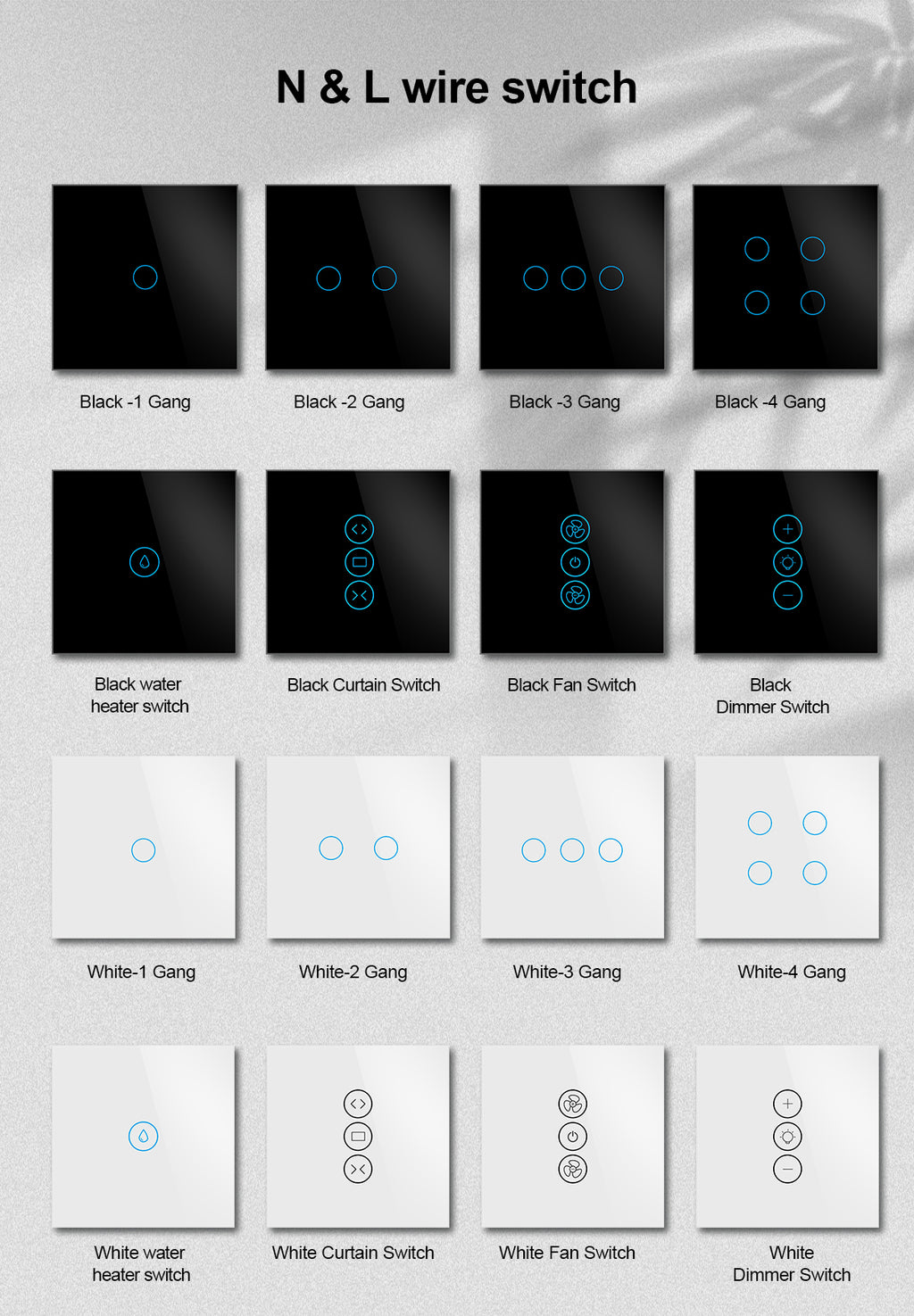 Smart Wall Switch 2-Gang – WiFi / Zigbee Lichtschakelaar | Tuya Smart Life