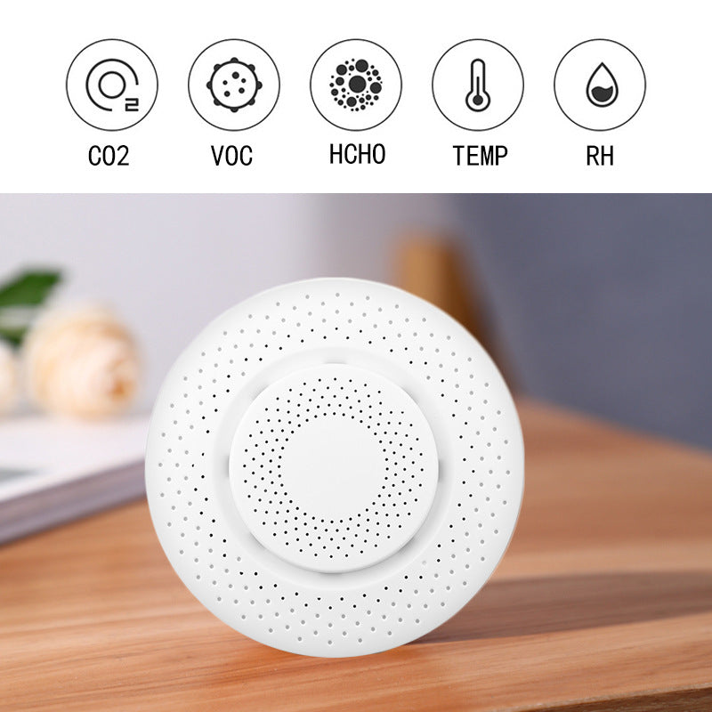 Slimme Luchtkwaliteitsmeter 5-in-1 – WiFi & Zigbee - Tuya - Smart Life