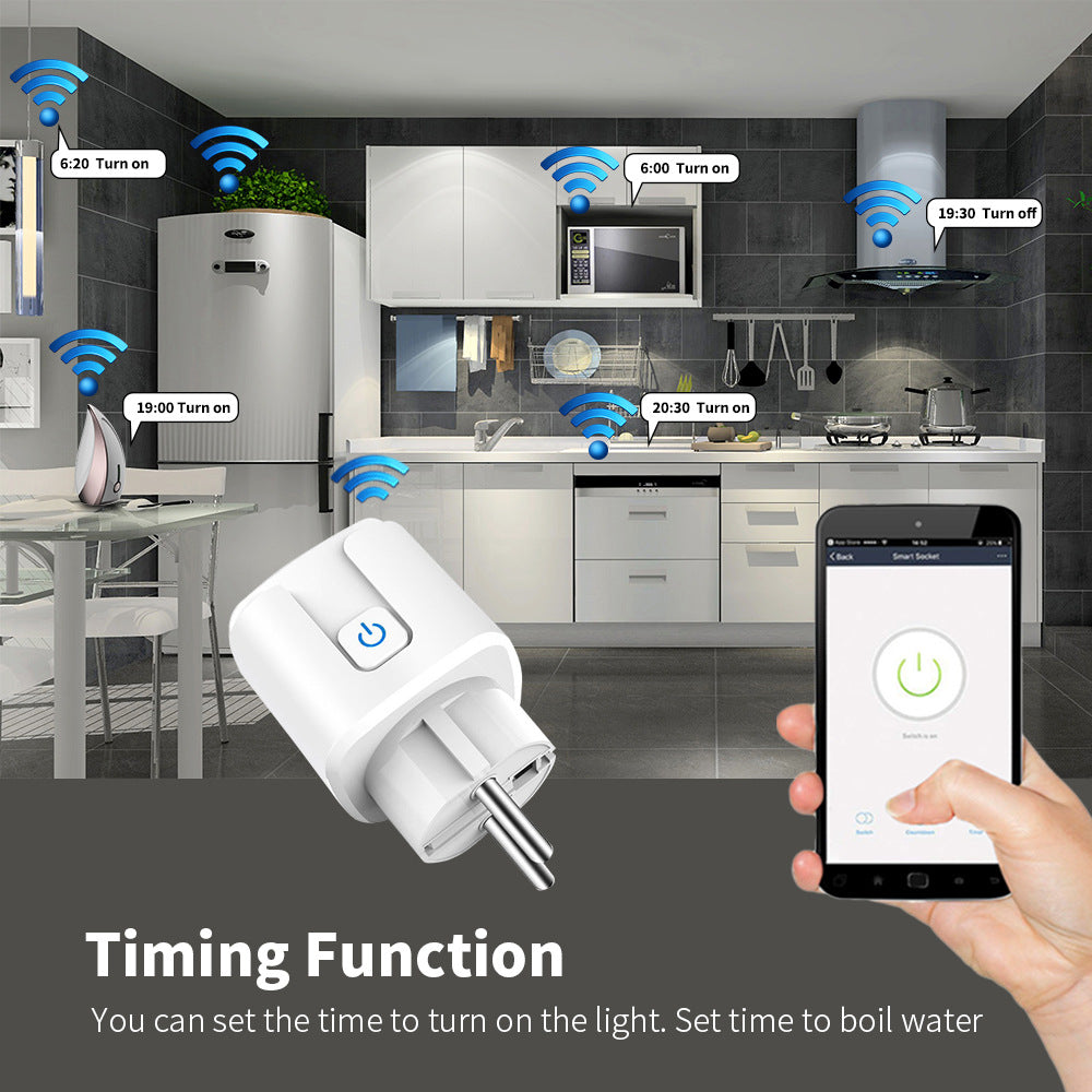 Smart Plug WiFi with Energy Meter – Smart Socket – Tuya Smart Life – 16A