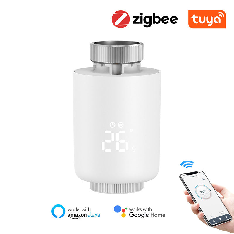 Slimme Radiatorthermostaat Zigbee – TRV met App & Alexa / Google Home