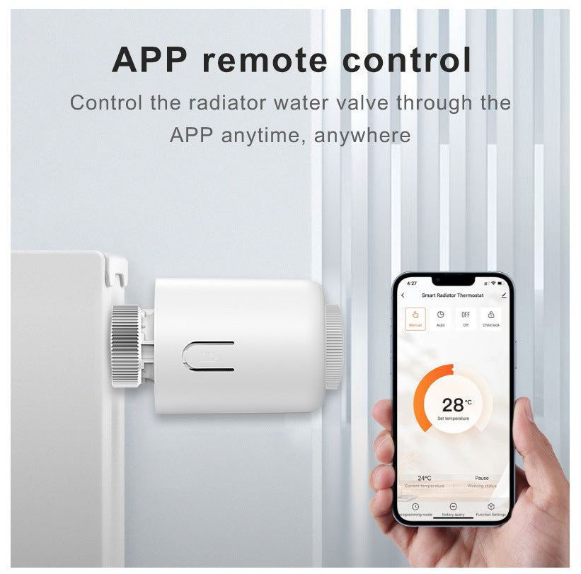 Slimme Radiatorthermostaat Zigbee – TRV met App & Alexa / Google Home