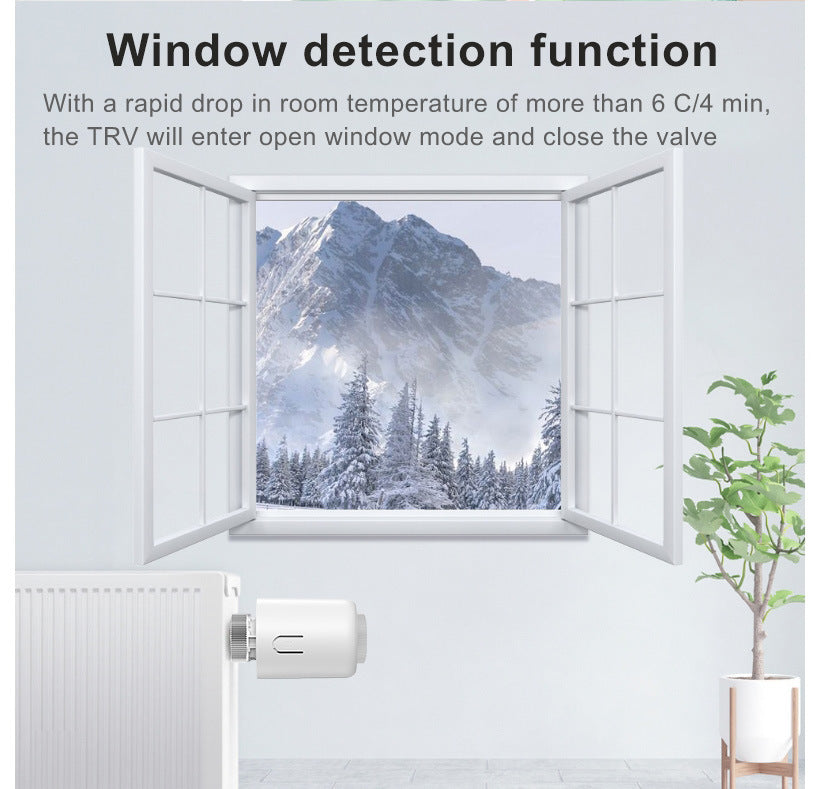 Slimme Radiatorthermostaat Zigbee – TRV met App & Alexa / Google Home