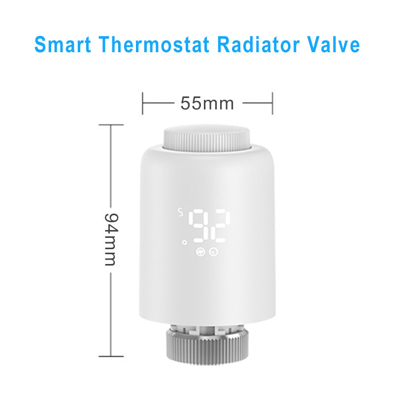🌡️ Termostato inteligente para radiador (TRV) – Zigbee | Tuya / Smart Life | Alexa y Google Home