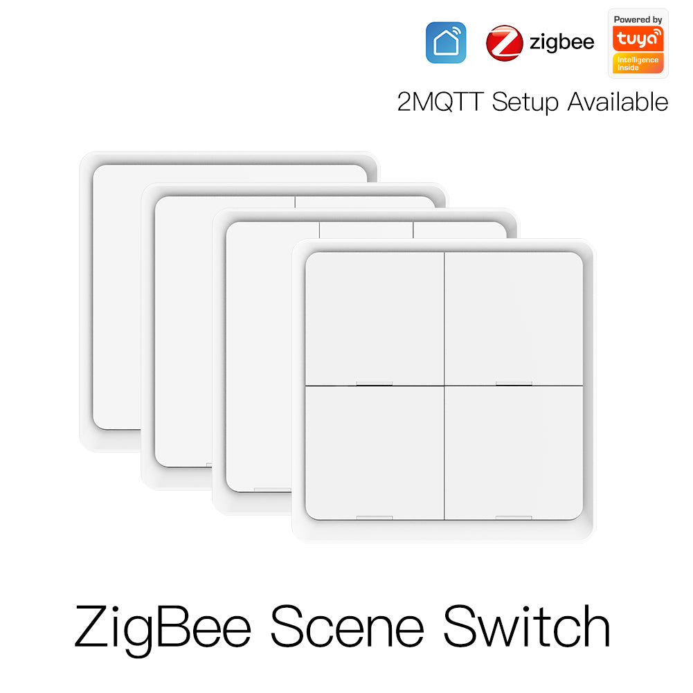 Zigbee Scene Button – 4 Knops Smart Switch | Tuya Smart Life