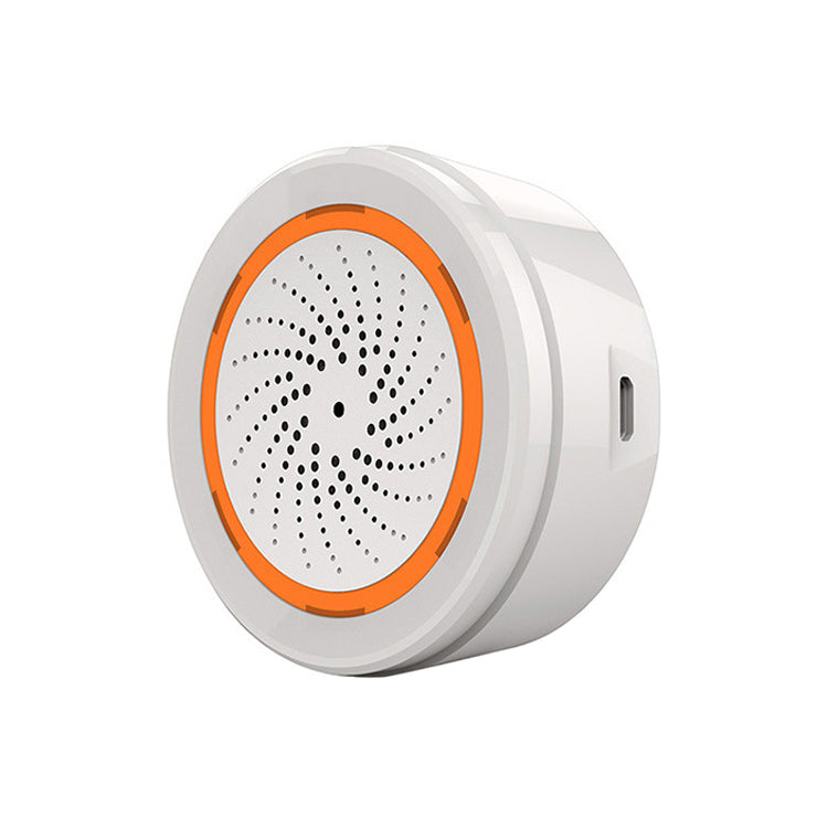 Zigbee/WiFi Slimme Sirene met Licht - Geluidsalarm - LED Waarschuwing - Temp & Luchtvochtigheid - USB - Tuya