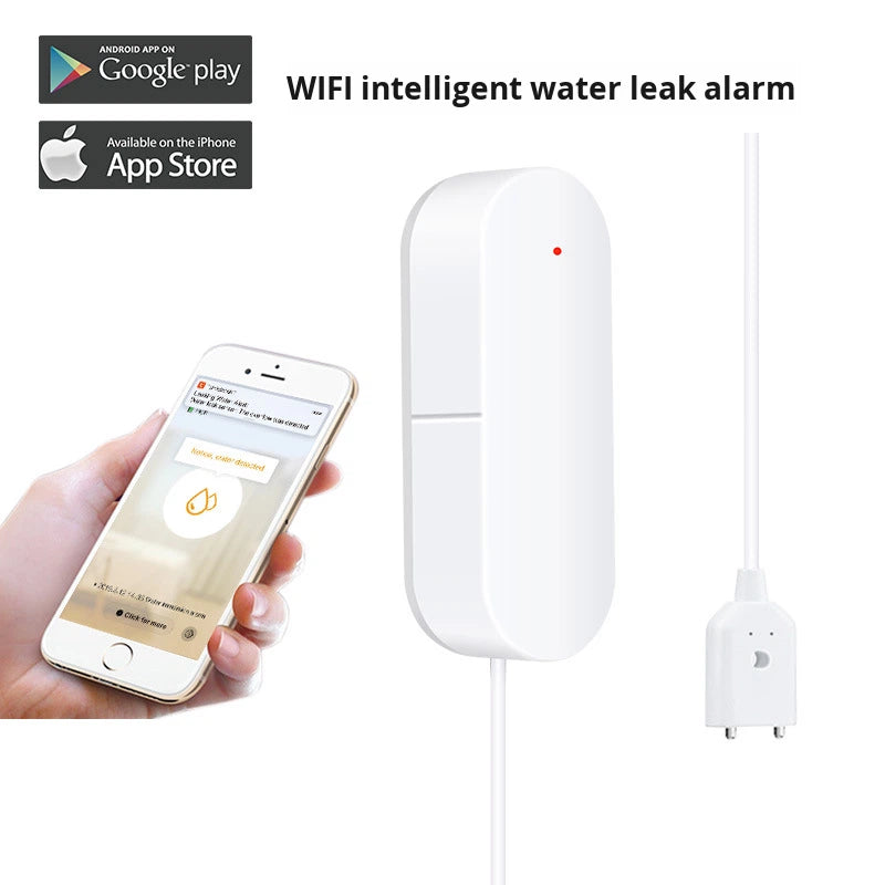 Slimme Waterleksensor – WiFi / Zigbee - Tuya Smart Life - Waterlek- & Waterniveau Alarm