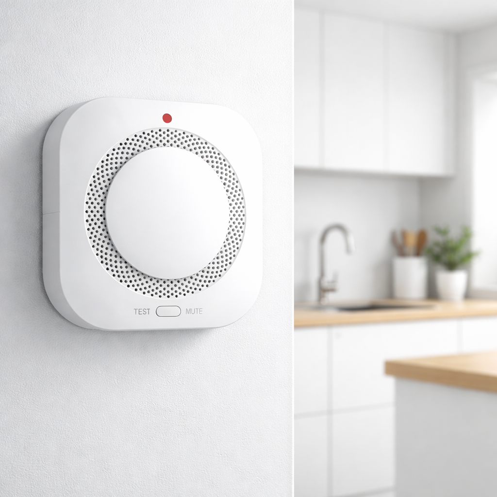 Slimme Rookmelder WiFi of Zigbee - 80dB Alarm - LED Indicatie - App Meldingen - Batterij
