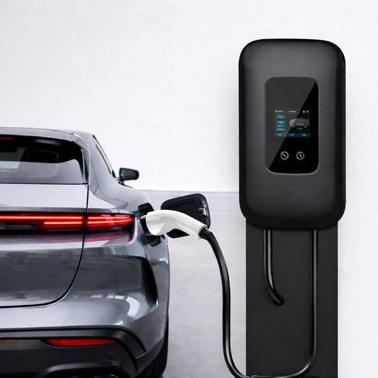 Cargador EV 7kW Wallbox Negro – 32A Monofásico – Tipo 2 – Control por App