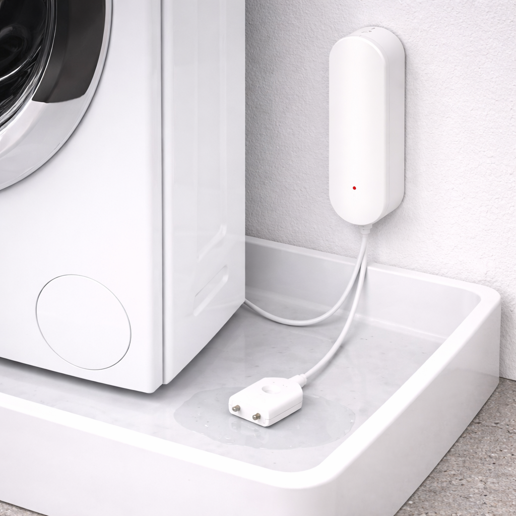 Slimme Waterleksensor – WiFi / Zigbee - Tuya Smart Life - Waterlek- & Waterniveau Alarm