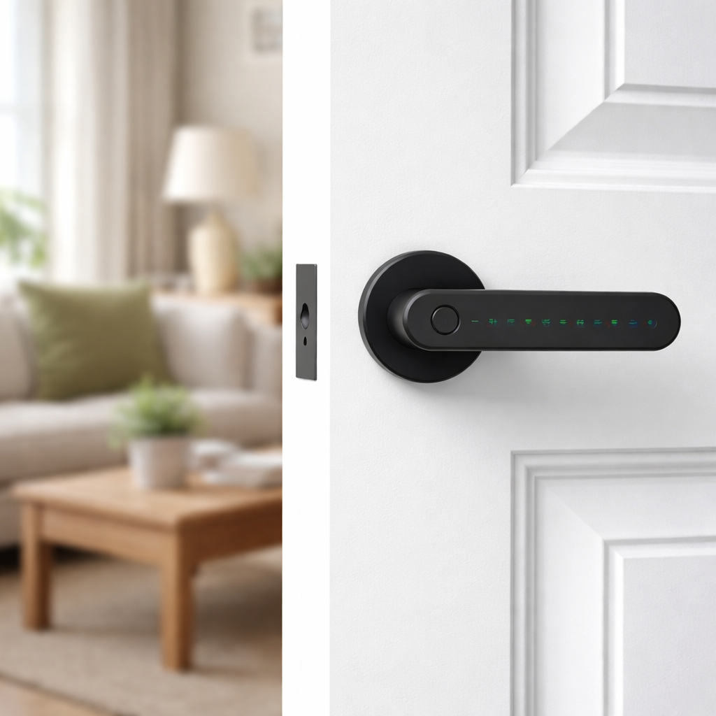 Slimme Deurklink met Toegangscode & App – Keyless Entry – Tuya Smart / Smart Life – Draadloos & Modern Design